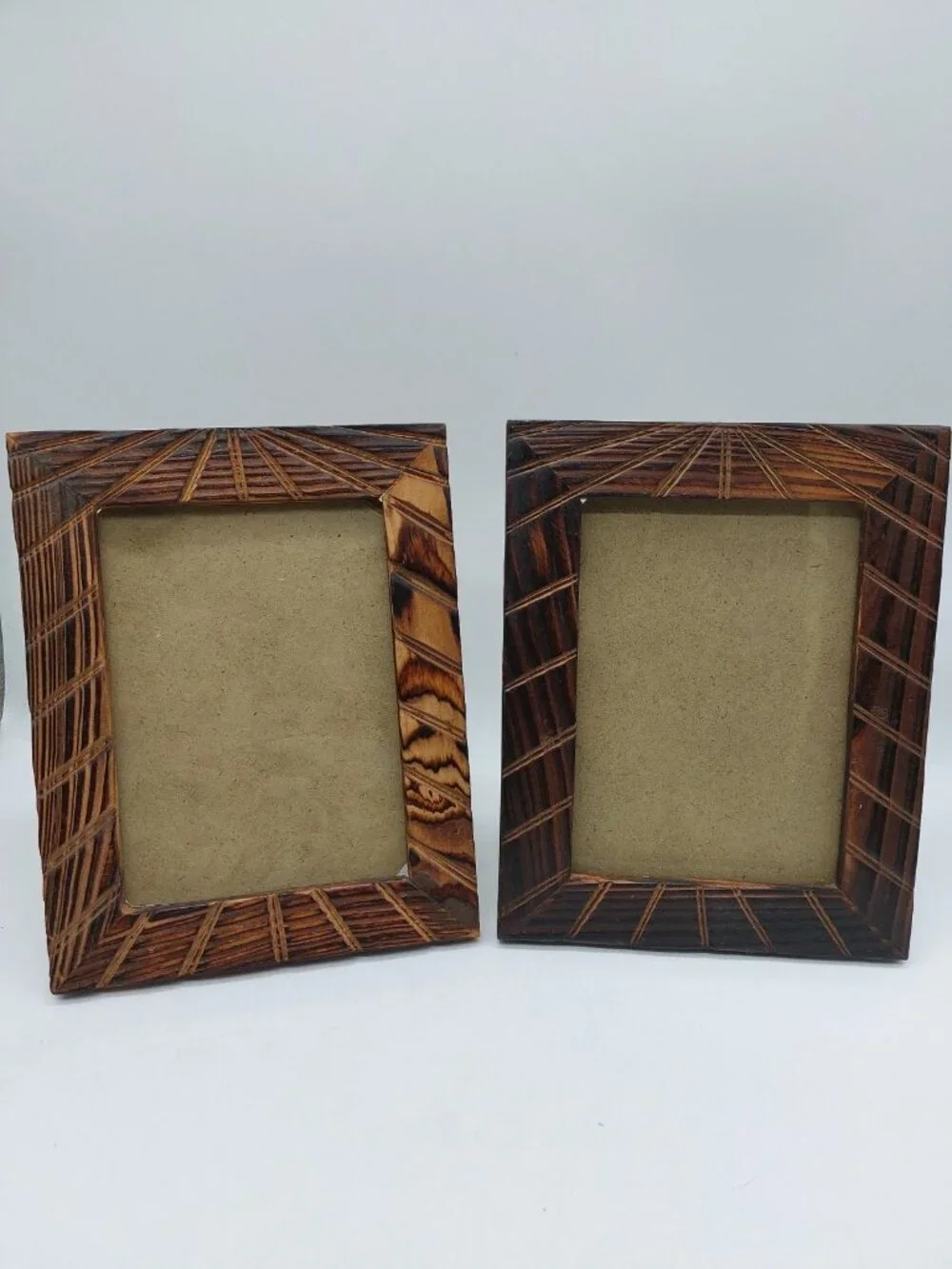Artmark Chicago Wood Photo Frame Set Of 2 Carved Look